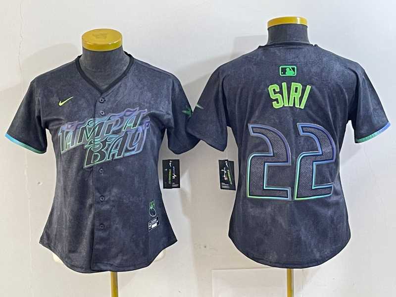 Women's Tampa Bay Rays #22 Jose Siri Charcoal 2024 City Connect Limited Stitched Jersey,We sell and wholesale Women's Tampa Bay Rays #22 Jose Siri Charcoal 2024 City Connect Limited Stitched Jersey on line form chian!